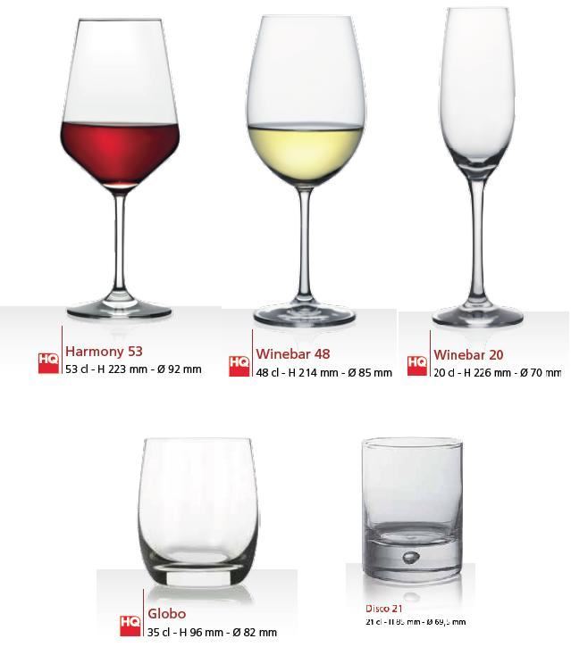 Bicchieri per acqua e vino per Ristoranti, Alberghi, Bar - Tognana  Professional