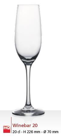 Forniture per bar, gelaterie e ristoranti PZ 50 Calice vino da cc 180  trasparenti con base argento bicchieri per prosecco LuselItaly