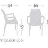 Sedia impilabile Tulip B pacchetto 8 pz. - immagine 2